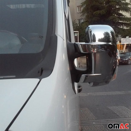 Spiegelkappen Spiegelabdeckung für Opel Movano 2010-2021 Chrom ABS Silber 2tlg