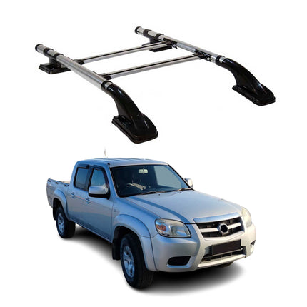 Dachreling & Dachträger Satz für Mazda BT-50 2007-2012 Alu Grau 4x