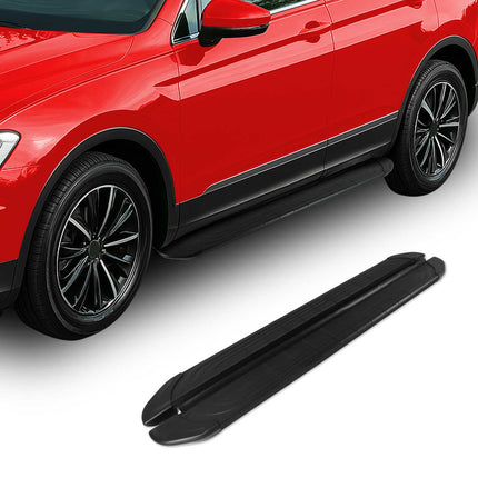Trittbretter Seitenschweller für Peugeot Boxer 2006-2026 L1 Aluminium Schwarz 2x