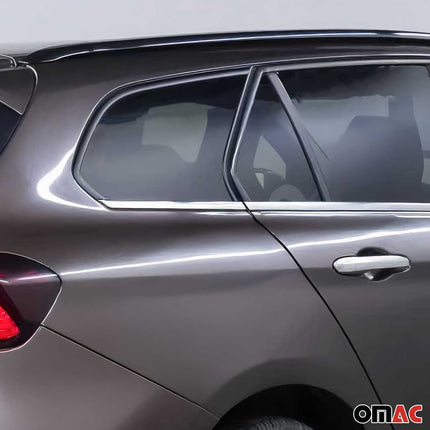 Fensterleisten Zierleisten für Fiat Tipo Kombi 2015-2026 Edelstahl Chrom 6tlg
