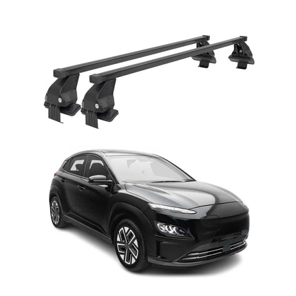 Menabo Dachträger Grundtäger für Hyundai Kona Hybrid 2019-2023 50kg Schwarz 2x