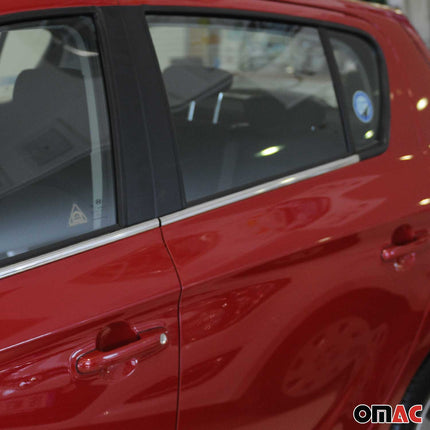 Fensterleisten Zierleisten für Hyundai i20 2008-2014 Edelstahl Chrom 4tlg