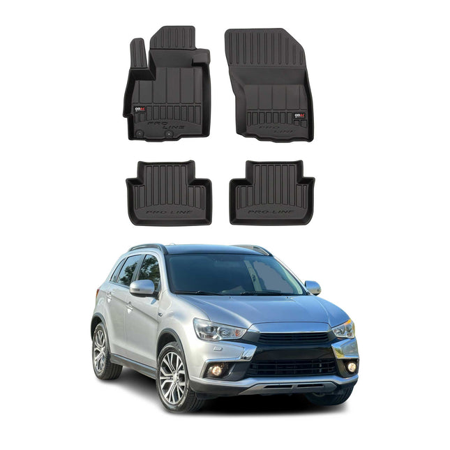 OMAC Gummi Fußmatten für Mitsubishi ASX 2010-2024 Premium TPE Automatten 4tlg