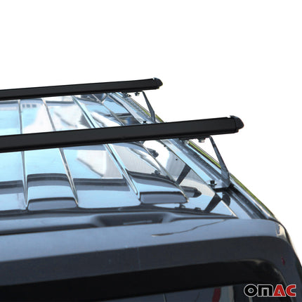 Dachträger Grundtäger für Citroen Berlingo 2018-2026 75kg Alu Schwarz 2 tlg