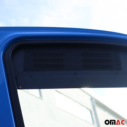 Lüftungsgitter Be & Entlüftung für Ford Transit 2015-2026 Aluminium Schwarz 2tlg