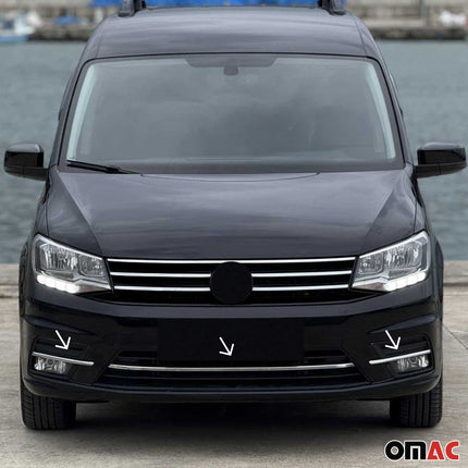 Kühlergrill Leisten Grillleisten für VW Caddy 2015-2020 Edelstahl Chrom 3tlg