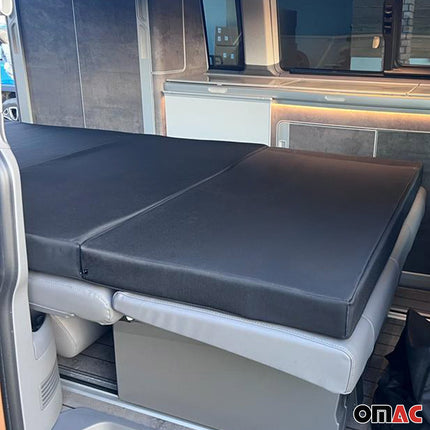 Matratze Schlafmatratze Klappmatratze für Ford Tourneo Custom 2023-2026 Schwarz