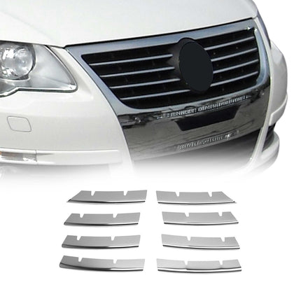 Kühlergrill Leisten Grillleisten für VW Passat 2005-2010 Edelstahl Chrom 8tlg