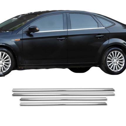 Fensterleisten Zierleisten für Ford Mondeo mk4 2007-2014 Edelstahl Chrom 4tlg