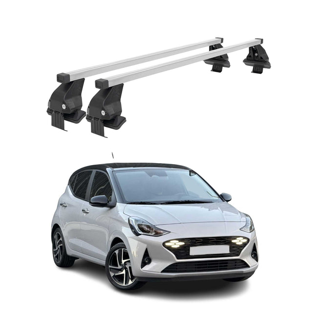 Menabo Dachträger Grundträger für Hyundai i10 III 2023-26 Facelift Stahl Grau 2x