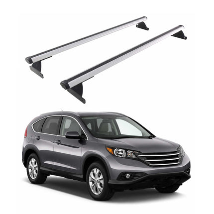 Dachträger Grundtäger für Honda CR-V IV 2013-2018 75kg Aluminium Silber 2 tlg