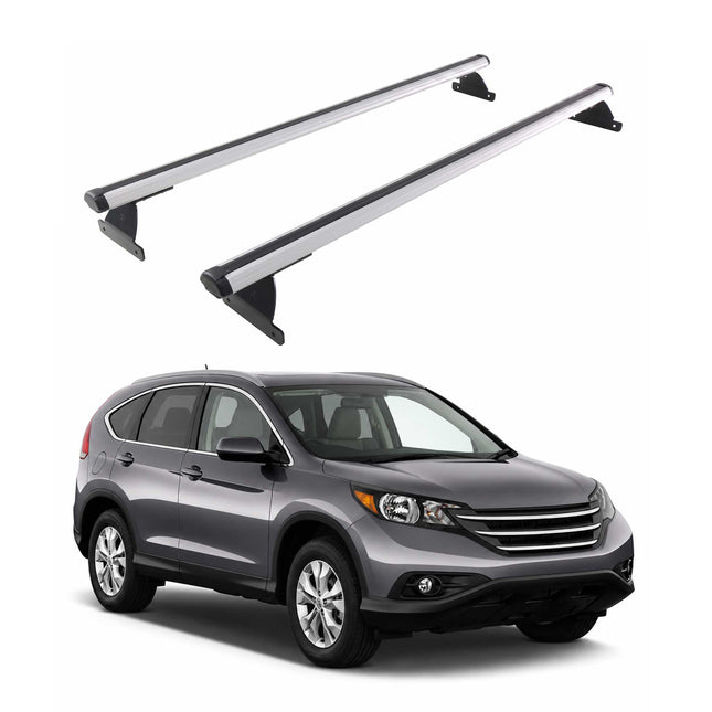 Dachträger Grundtäger für Honda CR-V IV 2013-2018 75kg Aluminium Silber 2 tlg