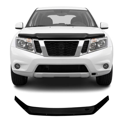 Motorhaube Deflektor Insektenschutz für Nissan Terrano 2013-2020 Dunkel