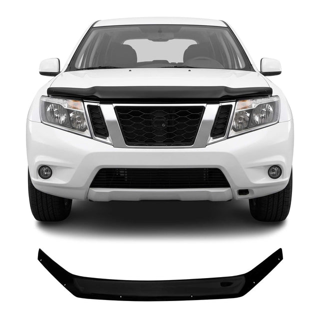 Motorhaube Deflektor Insektenschutz für Nissan Terrano 2013-2020 Dunkel