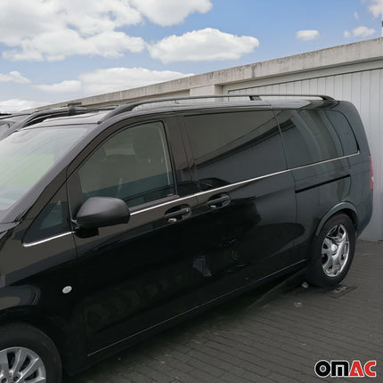 Fensterleisten Zierleisten für Mercedes Klasse W447 L3 2014-2026 Untere Chrom 8x