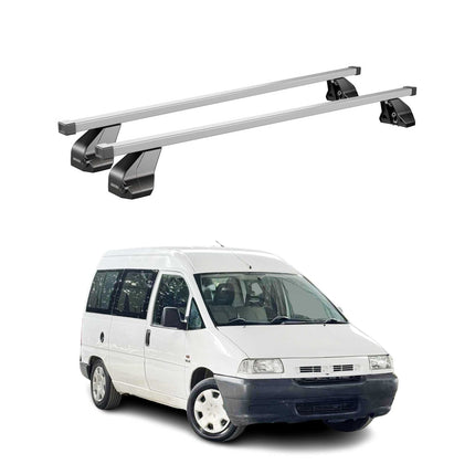 Menabo Dachträger Grundtäger für Fiat Scudo 1996-2007 75kg Stahl Silber 2 tlg