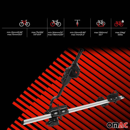 Fahrradträger Farad P-Style Dachfahrradträger für Fahrräder bis 25 kg Stahl
