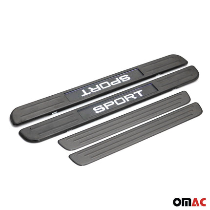 Einstiegsleisten Türschweller für Citroen C3 2002-2009 Chrom Gebürstet Dunkel 4x