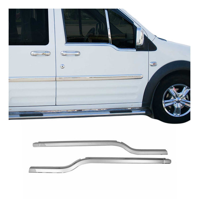 Fensterleisten Zierleisten für Ford Connect Tourneo Transit 2002-2014 Chrom 2x