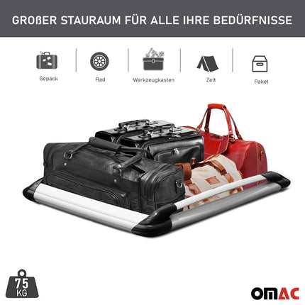 Dachträger + Dachkorb Satz für VW Amarok 2010-2021 Aluminium Silber 3tlg