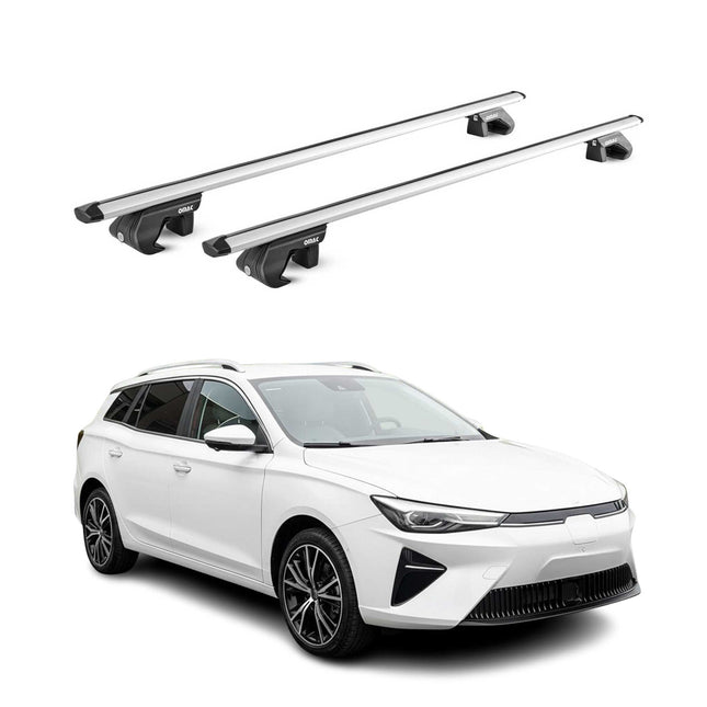 Dachträger Grundtäger für MG 5 2020-2026 90kg Aluminium Silber 2 tlg ABE