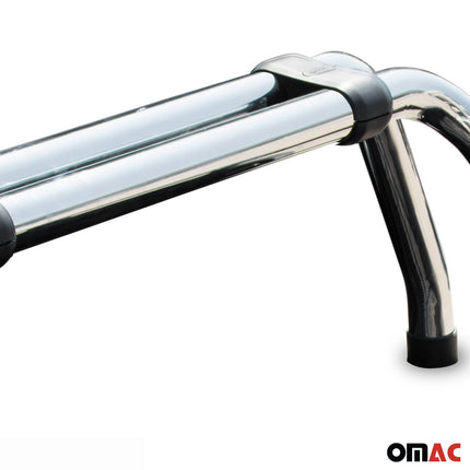 Überrollbügel Rollbar für Toyota Hilux 2005-2026 Gefärbten Stahl Ø76 Silber