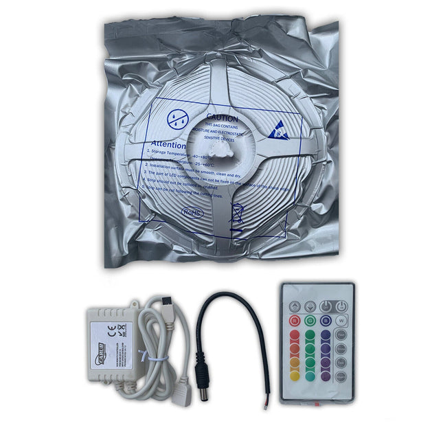 LED Beleuchtung Licht RGB mit Fernbedienung Dekoration Trim LED Stripe 5M 5050