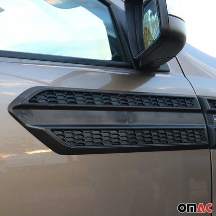 Seitentürleiste Türschutzleiste für Nissan Navara 1997-2004 ABS Schwarz 2x