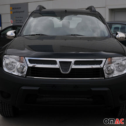 Heckleiste Kühlergrill Seitenleiste Satz für Dacia Duster Edelstahl Chrom 6tlg