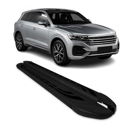 Trittbretter Seitenschweller für VW Touareg 3 2018-2026 Alu Schwarz