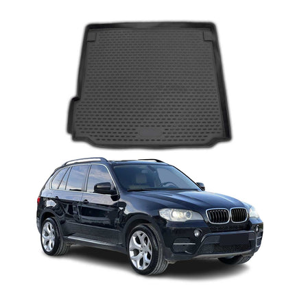 Kofferraummatte Kofferraumwanne für BMW X5 E70 2007-2013 Gummi TPE Schwarz