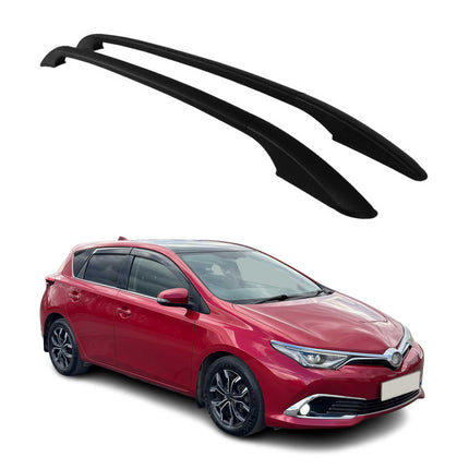 Aluminium Dachreling Relingträger für Toyota Auris 2012-2019 Schwarz 2x