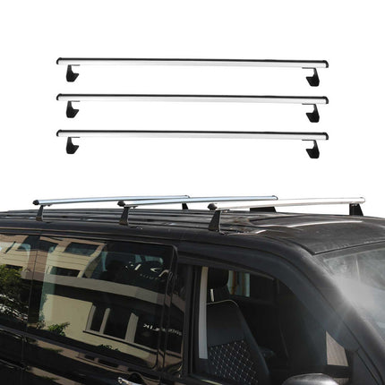 Dachträger Grundtäger für Nissan NV200 2009-2020 75kg Aluminium Silber 3 tlg