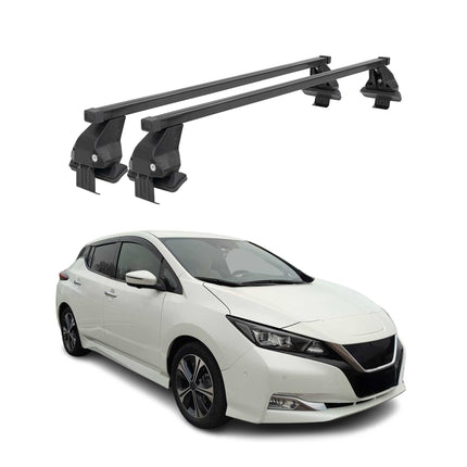 Menabo Dachträger Grundtäger für Nissan Leaf 2018-2025 50kg Stahl Schwarz 2 tlg