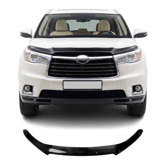 Motorhaube Deflektor Insektenschutz für Toyota Highlander 2014-2020 Dunkel
