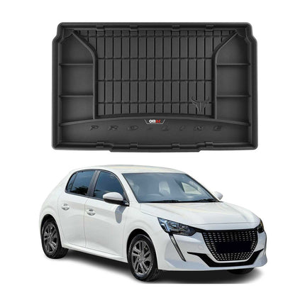 OMAC Gummi Kofferraumwanne für Peugeot 208 2019-2026 TPE Laderaumwanne Schwarz