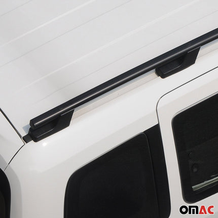 Alu Dachreling Querträger für VW Amarok DoubleCab 2010-2022 ABE Schwarz 2tlg