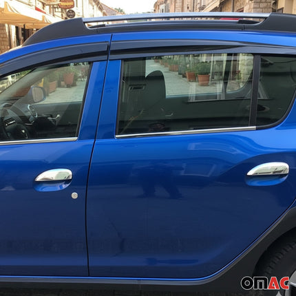 Chrom Türgriff Blende für Dacia Logan 2013-2020 4-Tür Edelstahl 4tlg