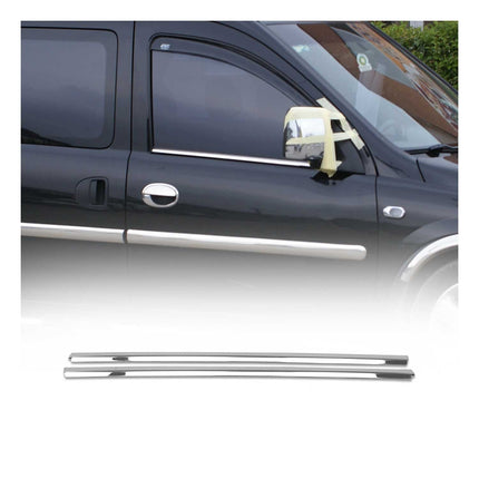 Fensterleisten Zierleisten für Opel Combo C 2001-2011 Edelstahl Chrom 2tlg