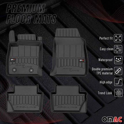 OMAC Gummi Fußmatten für Ford Ecosport 2014-2024 Premium TPE Automatten 4tlg