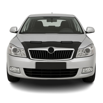 Haubenbra Steinschlagschutz für Skoda Octavia 1Z 2004-2009 Schwarz Halb