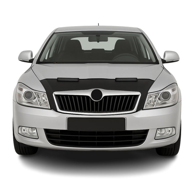 Haubenbra Steinschlagschutz für Skoda Octavia 1Z 2004-2009 Schwarz Halb