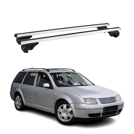 Dachträger Grundtäger für VW Bora Variant 1999-2005 75kg Aluminium Silber 2 tlg
