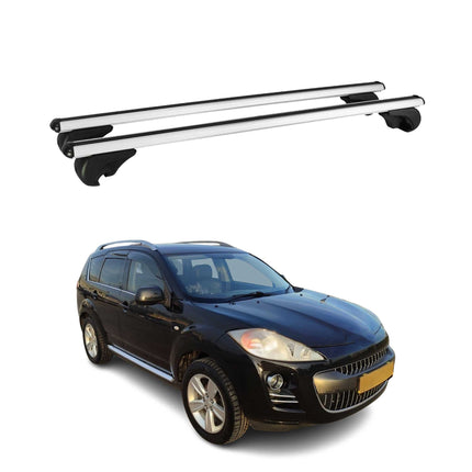 Dachträger Grundtäger für Peugeot 4007 2007-2012 75kg Alu Silber 2 tlg