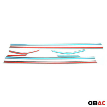 Fensterleisten Zierleisten für Ford Focus mk3 Schrägheck C346 2011-18 Chrom 8tlg