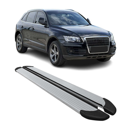 Seitenschweller Trittbretter Schweller für Audi Q5 8RB 2008-2017 Alu Silber