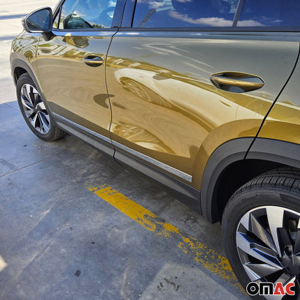 Seitentürleiste Türleiste Türschutz für Skoda Kodiaq II 2024-2026 Edelstahl 4x