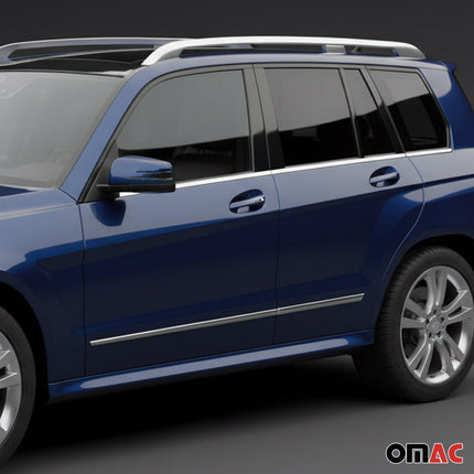B-Säule Türsäulen Verkleidung für Mercedes GLK X204 2008-2015 Chrom Dunkel 6x