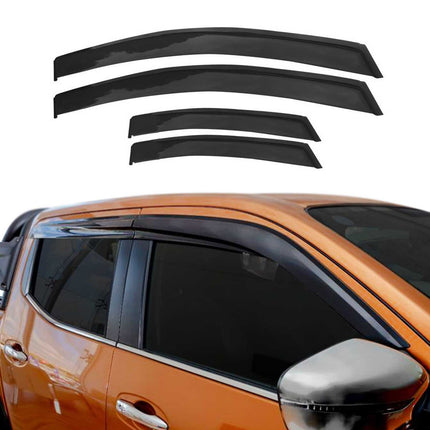 4x Windabweiser Regenabweiser für Isuzu D-Max 2019-2026 Acryl Dunkel