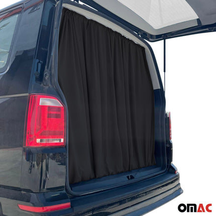 Maß Gardinen Sonnenschutz für Mercedes Vaneo Heckklappe Vorhänge Schwarz